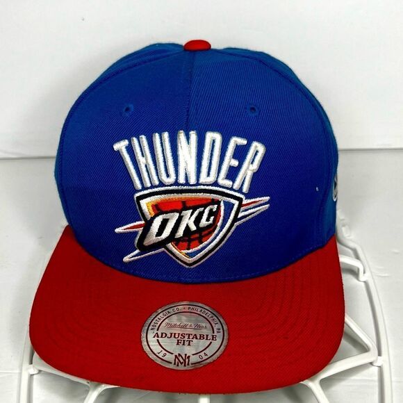 Mitchell & Ness Other - Mitchell & Ness NBA Snapback Hat Oklahoma City OKC Thunder XL Logo BLUE